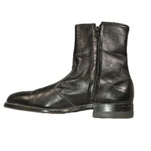 Goodyear Men’s 7.5, 8 Black Leather Zip Ankle Boots 988 Made in USA Vintage